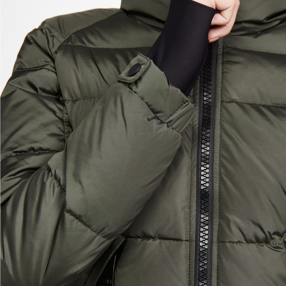 SAM puffer bomber jacket sz small military green - Picture 4 of 4